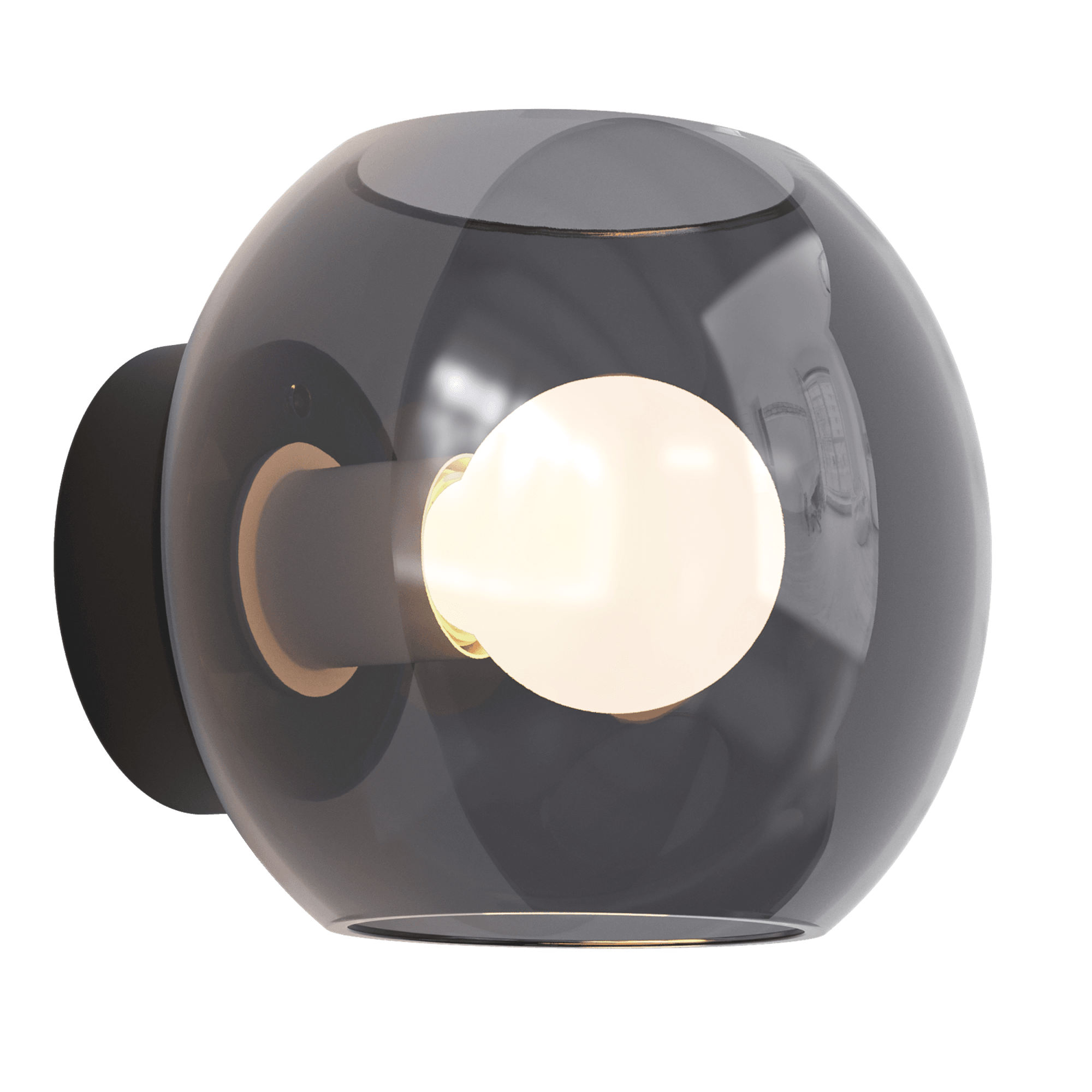 1489005 Luna 1 Light Wall Light Matt Black