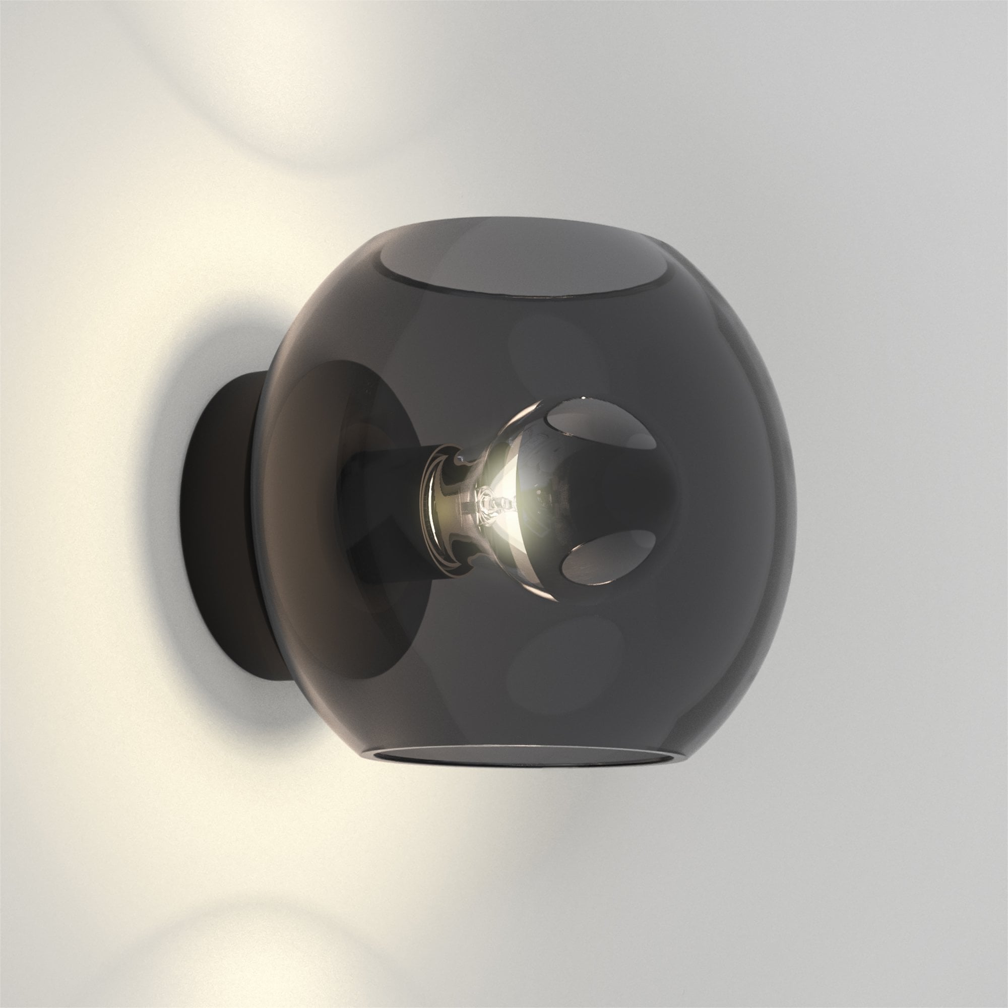 1489005 Luna 1 Light Wall Light Matt Black