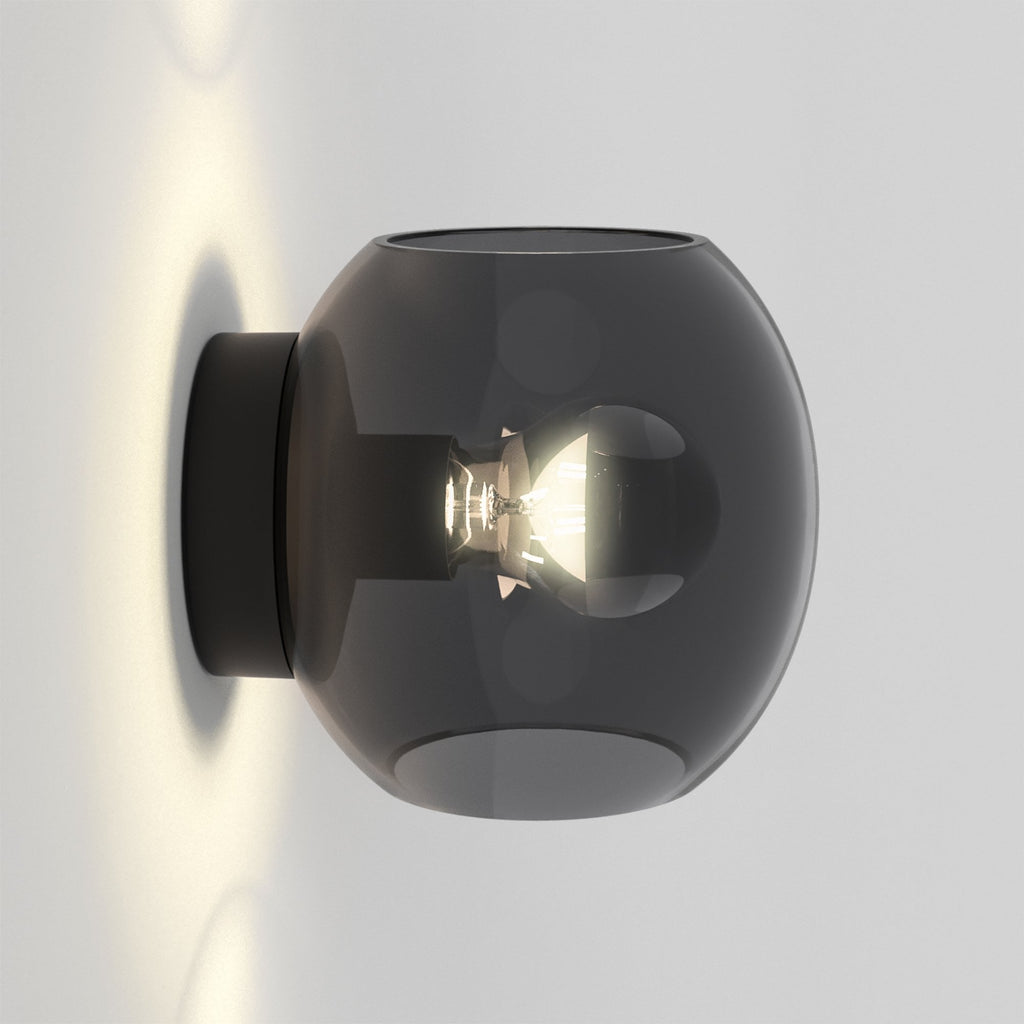 1489005 Luna 1 Light Wall Light Matt Black