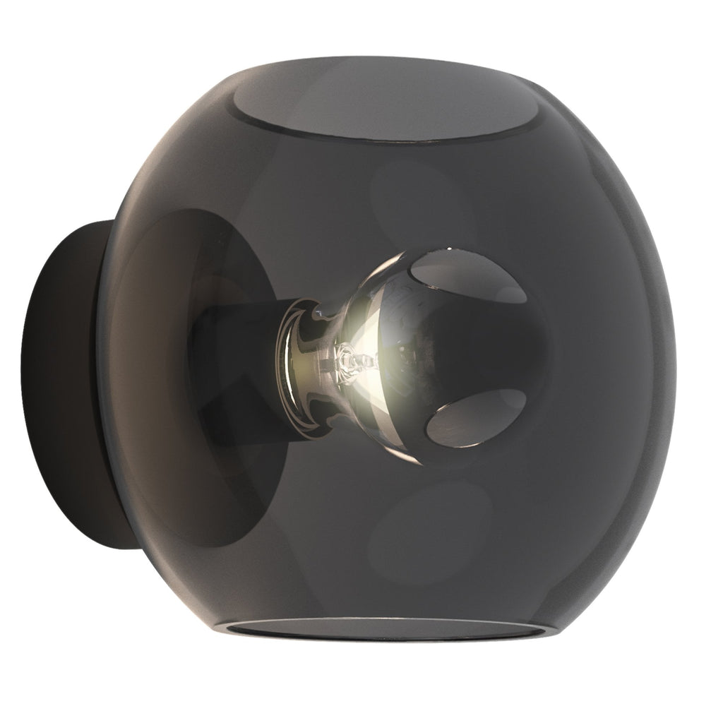 1489005 Luna 1 Light Wall Light Matt Black