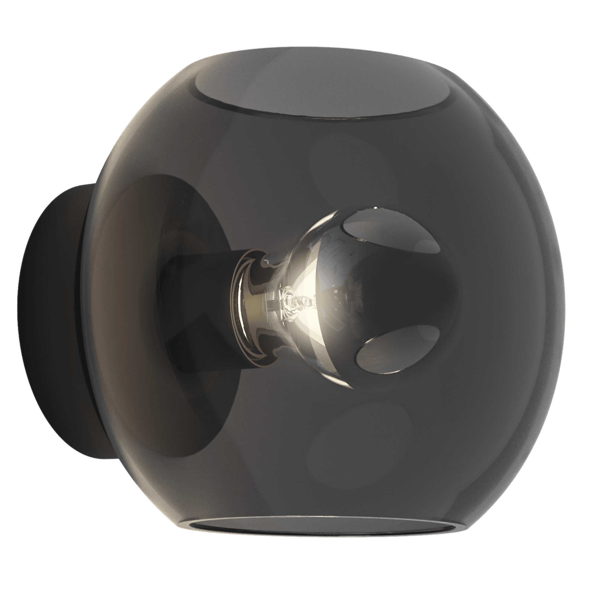 1489005 Luna 1 Light Wall Light Matt Black