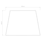 5047002 French Drum 220 Shade White Fabric (2 Pack)
