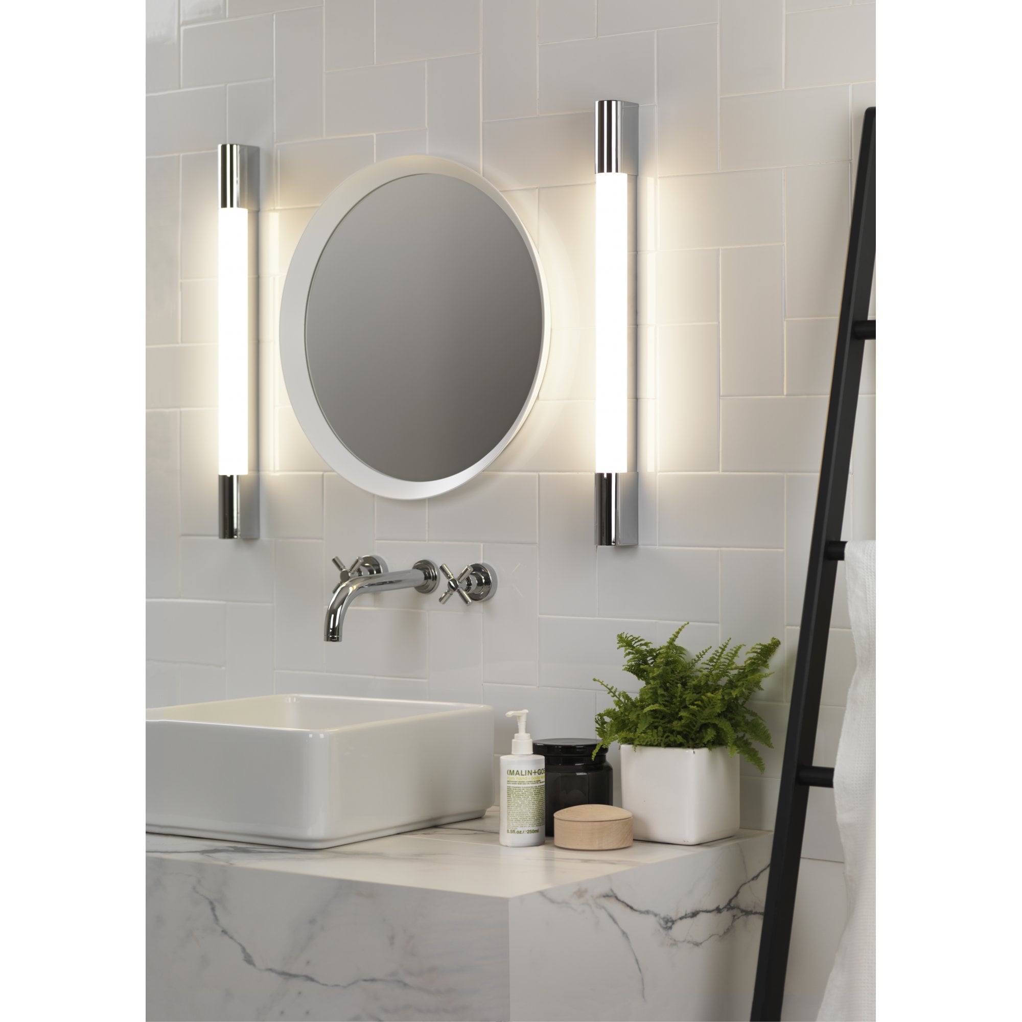 1084033 Palermo 600 LED Bathroom Wall Light Polished Chrome
