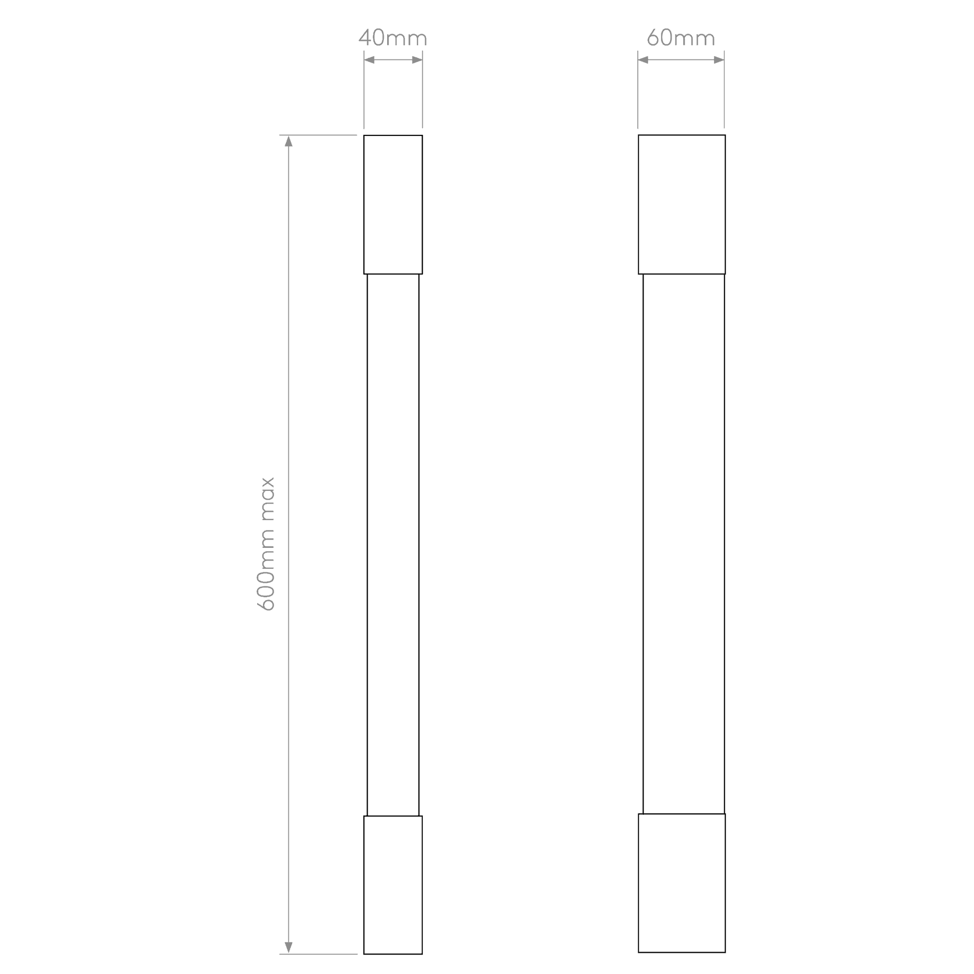 1084033 Palermo 600 LED Bathroom Wall Light Polished Chrome (S)