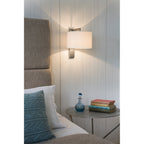 1222013 Ravello Wall Light Matt Nickel