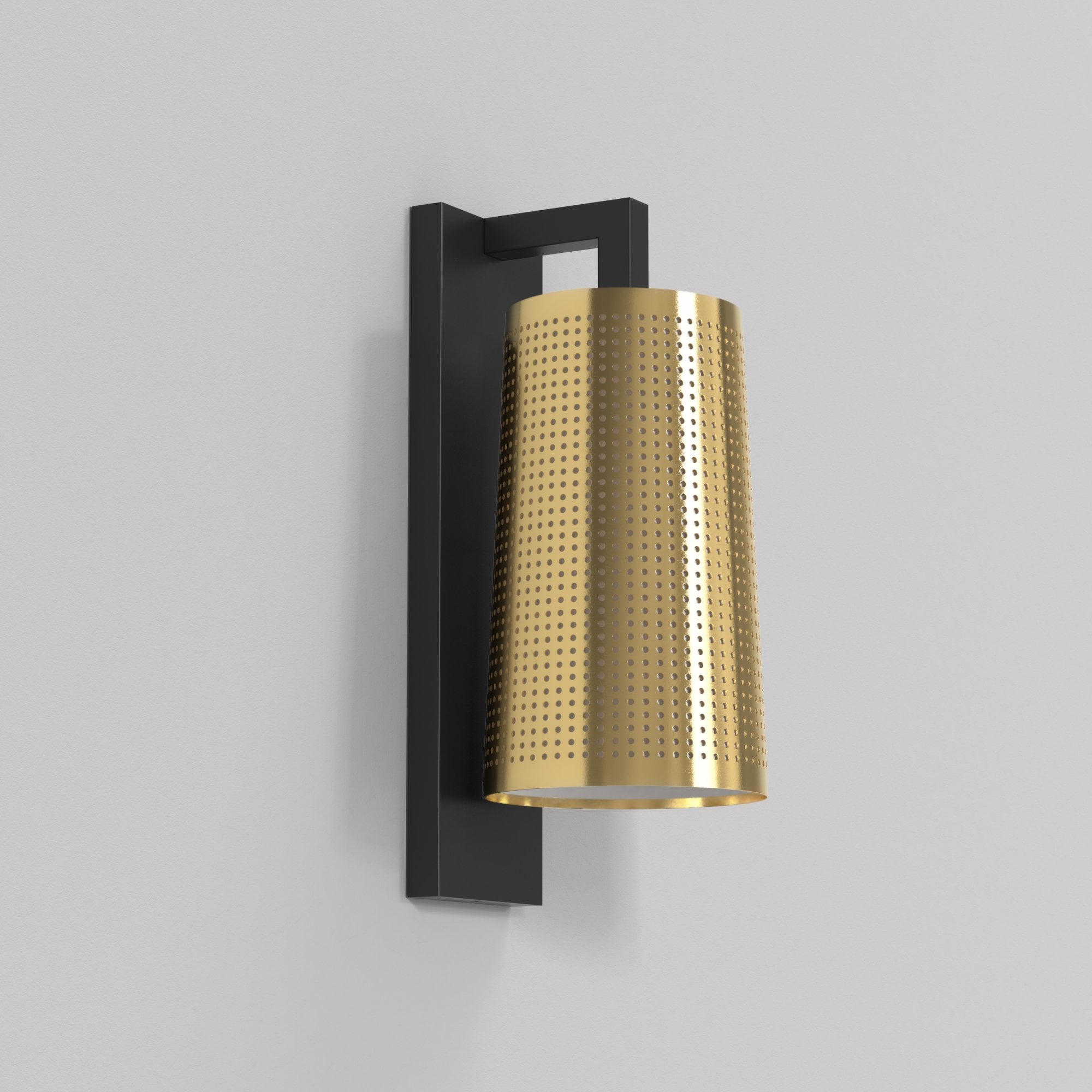 1297009 Lago 280 Bathroom Wall Light Matt Black