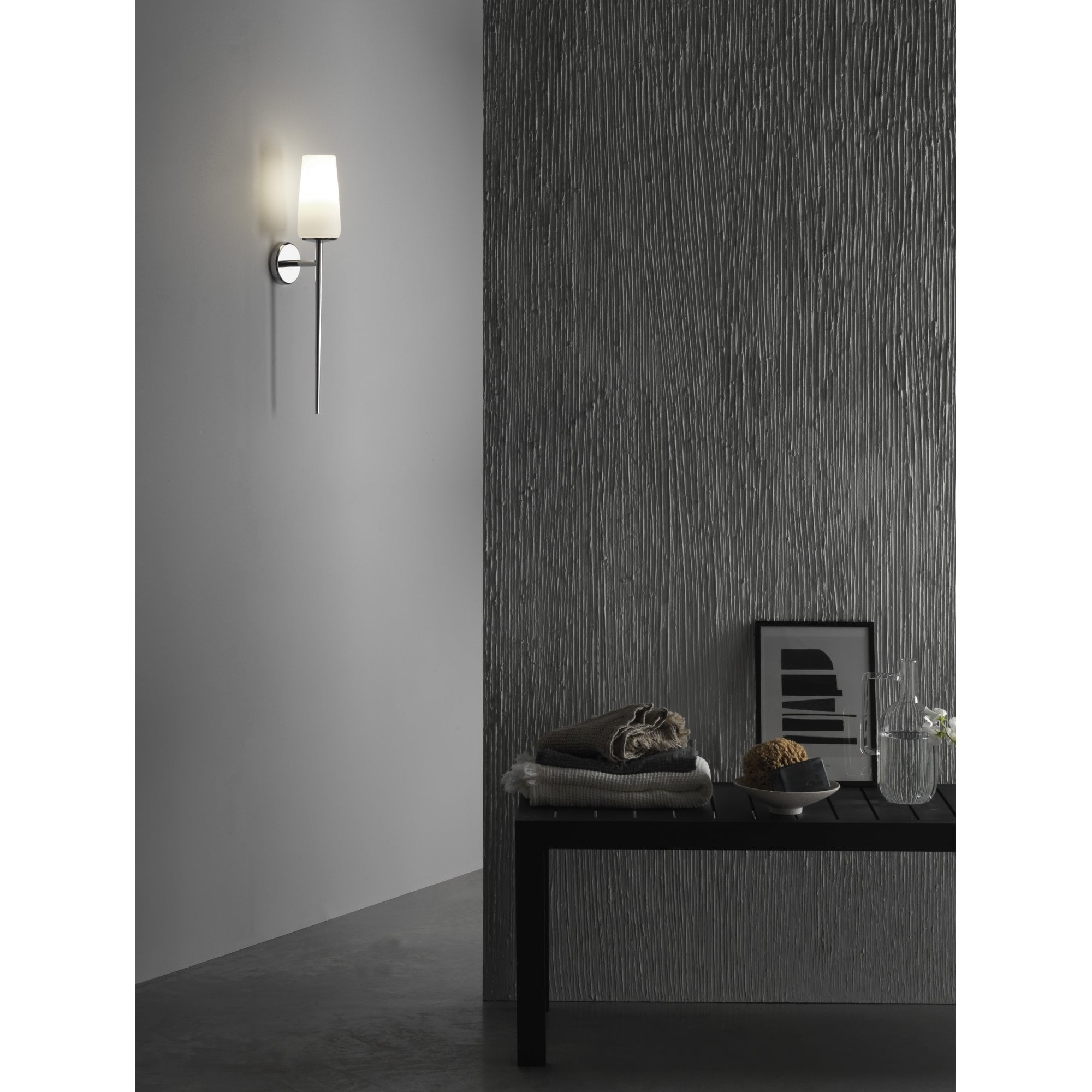 1388001 Beauville Bathroom Wall Light Polished Chrome
