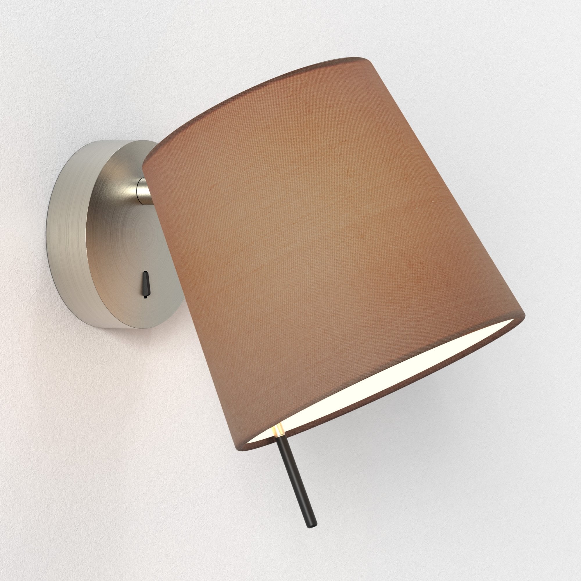 1394003 Mitsu Wall Light Matt Nickel