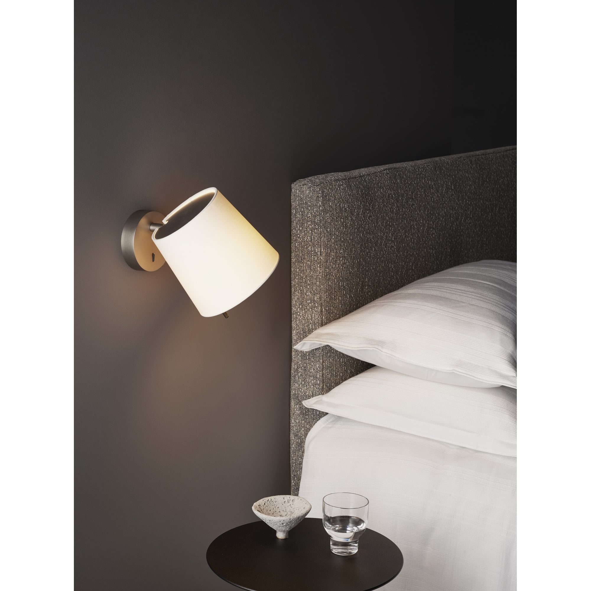 1394003 Mitsu Wall Light Matt Nickel