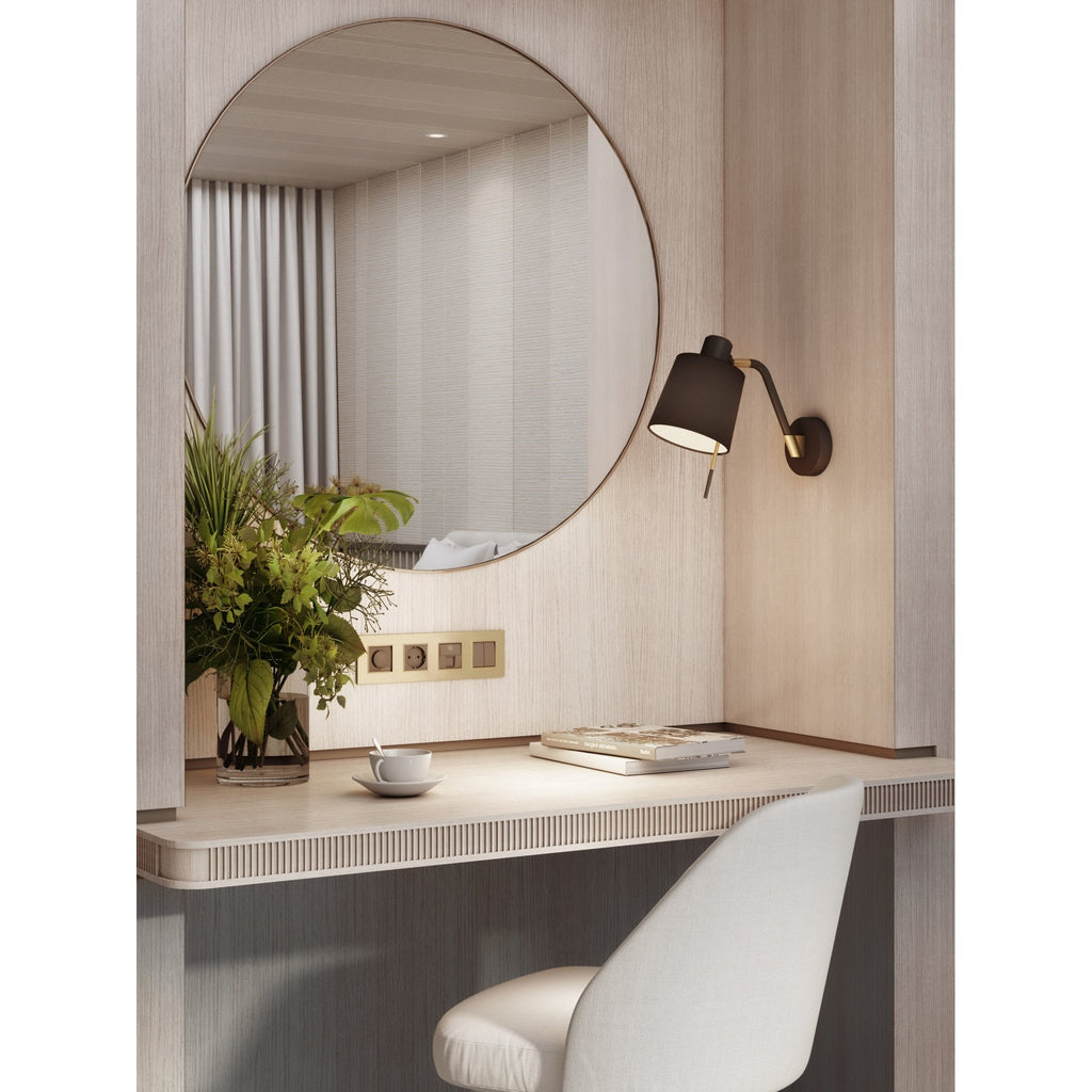 1441001 Edward Wall Light Matt Black