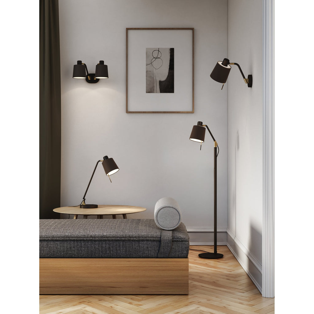 1441001 Edward Wall Light Matt Black