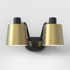 1441002 Edward Twin Wall Light Matt Black