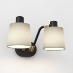 1441002 Edward Twin Wall Light Matt Black