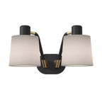 1441002 Edward Twin Wall Light Matt Black