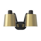 1441002 Edward Twin Wall Light Matt Black