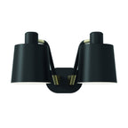 1441002 Edward Twin Wall Light Matt Black