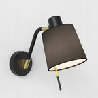 1441013 Edward Switched Wall Light Matt Black