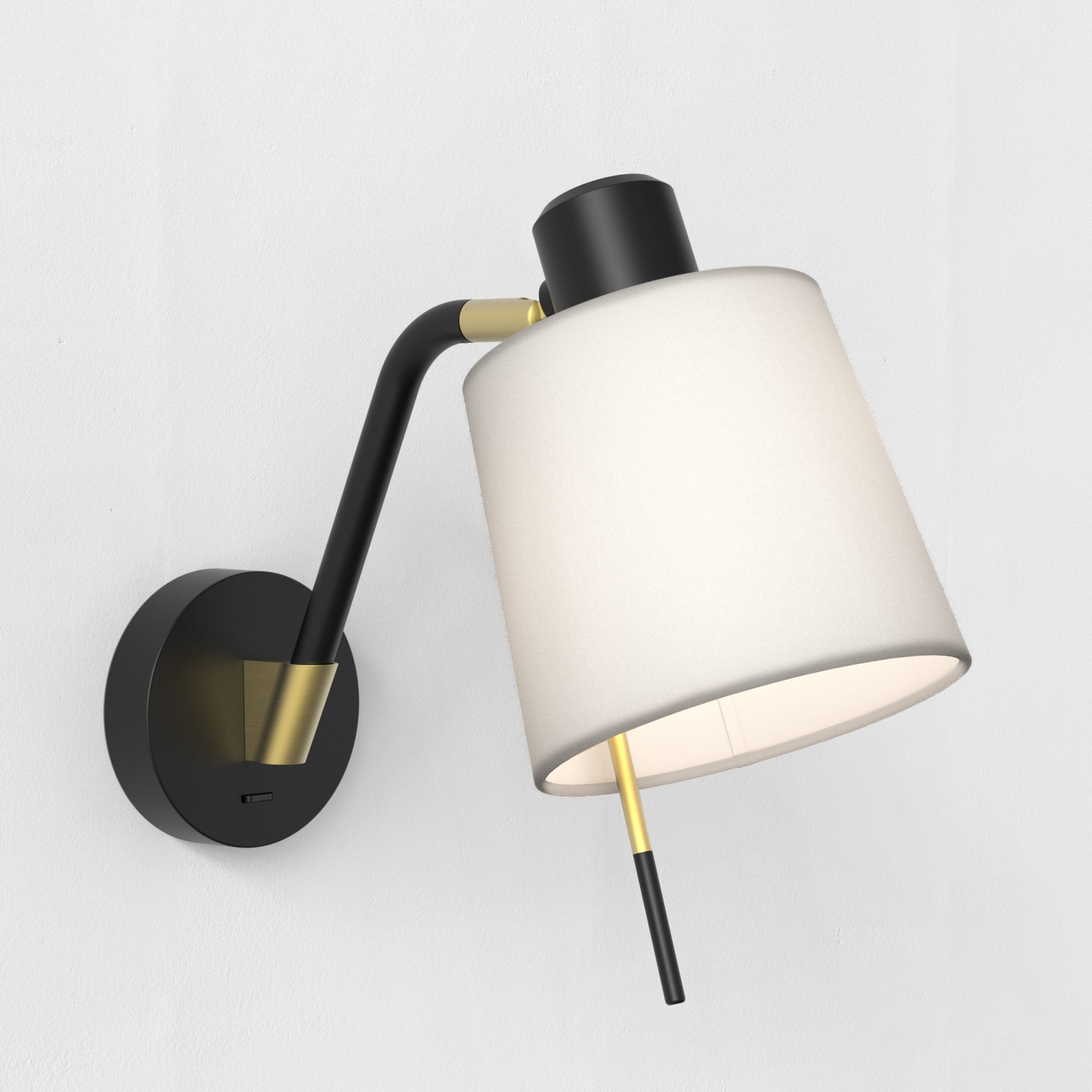 1441013 Edward Switched Wall Light Matt Black