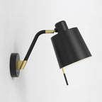 1441013 Edward Switched Wall Light Matt Black