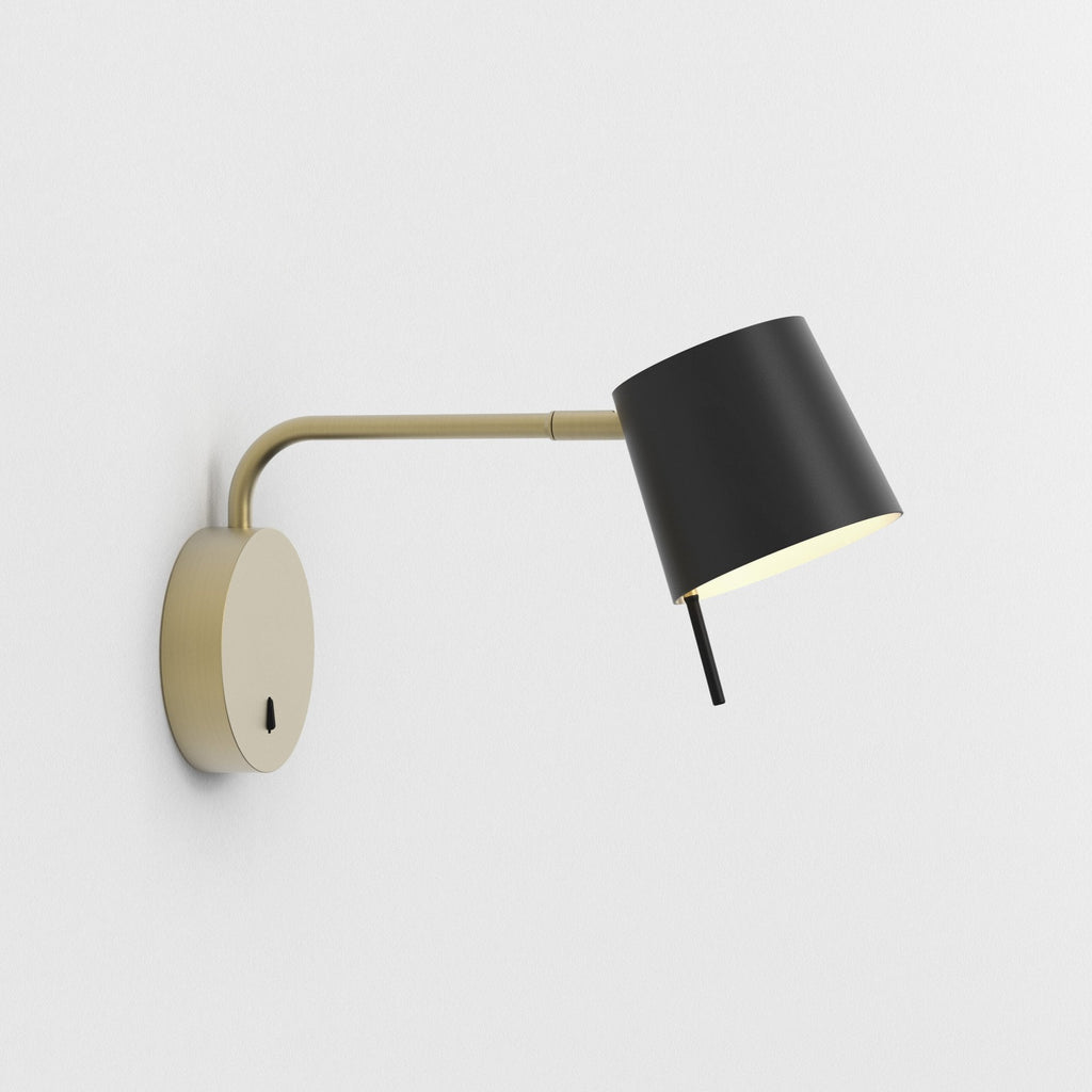 1444006 Miura Swing Arm LED Wall Light Matt Gold