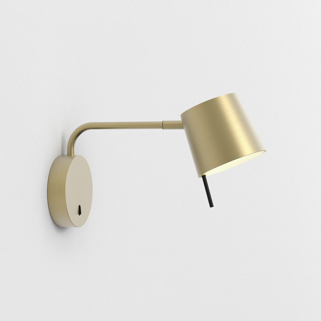 1444006 Miura Swing Arm LED Wall Light Matt Gold