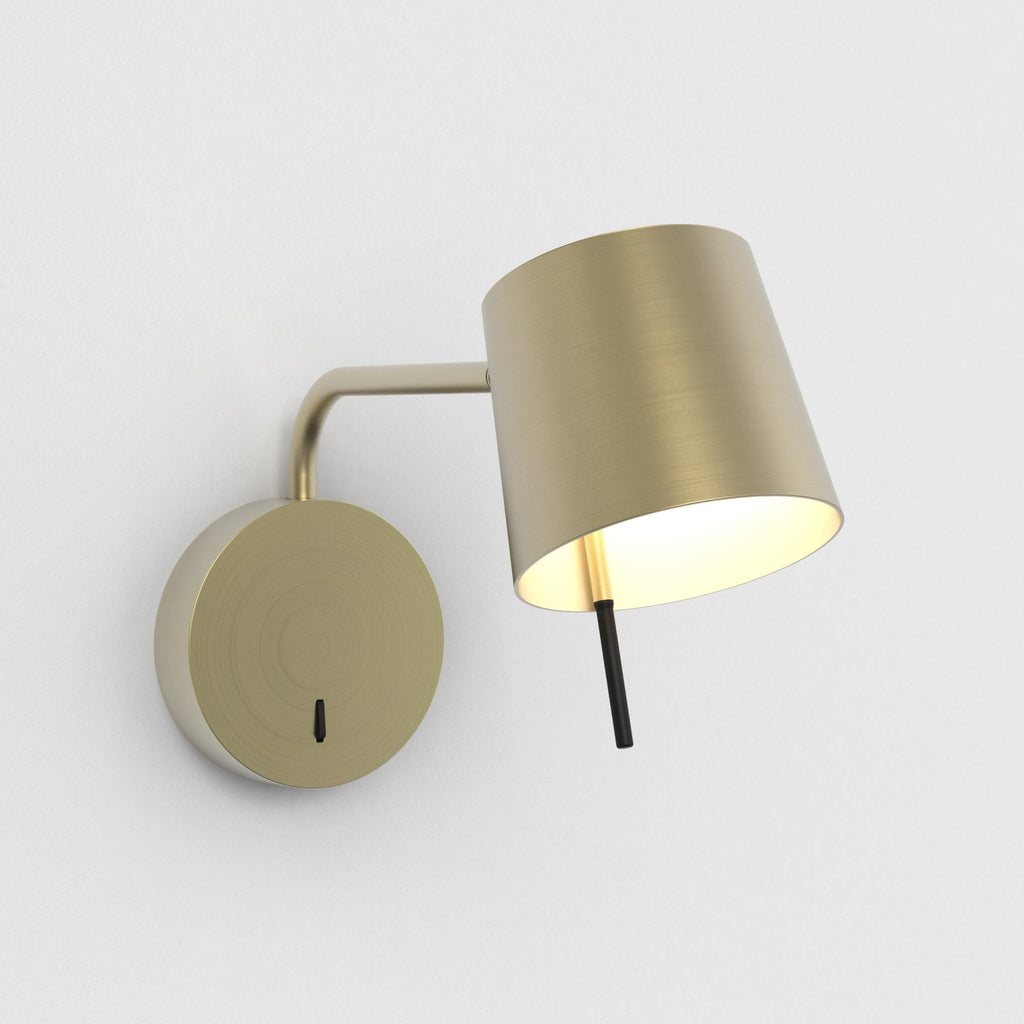 1444006 Miura Swing Arm LED Wall Light Matt Gold