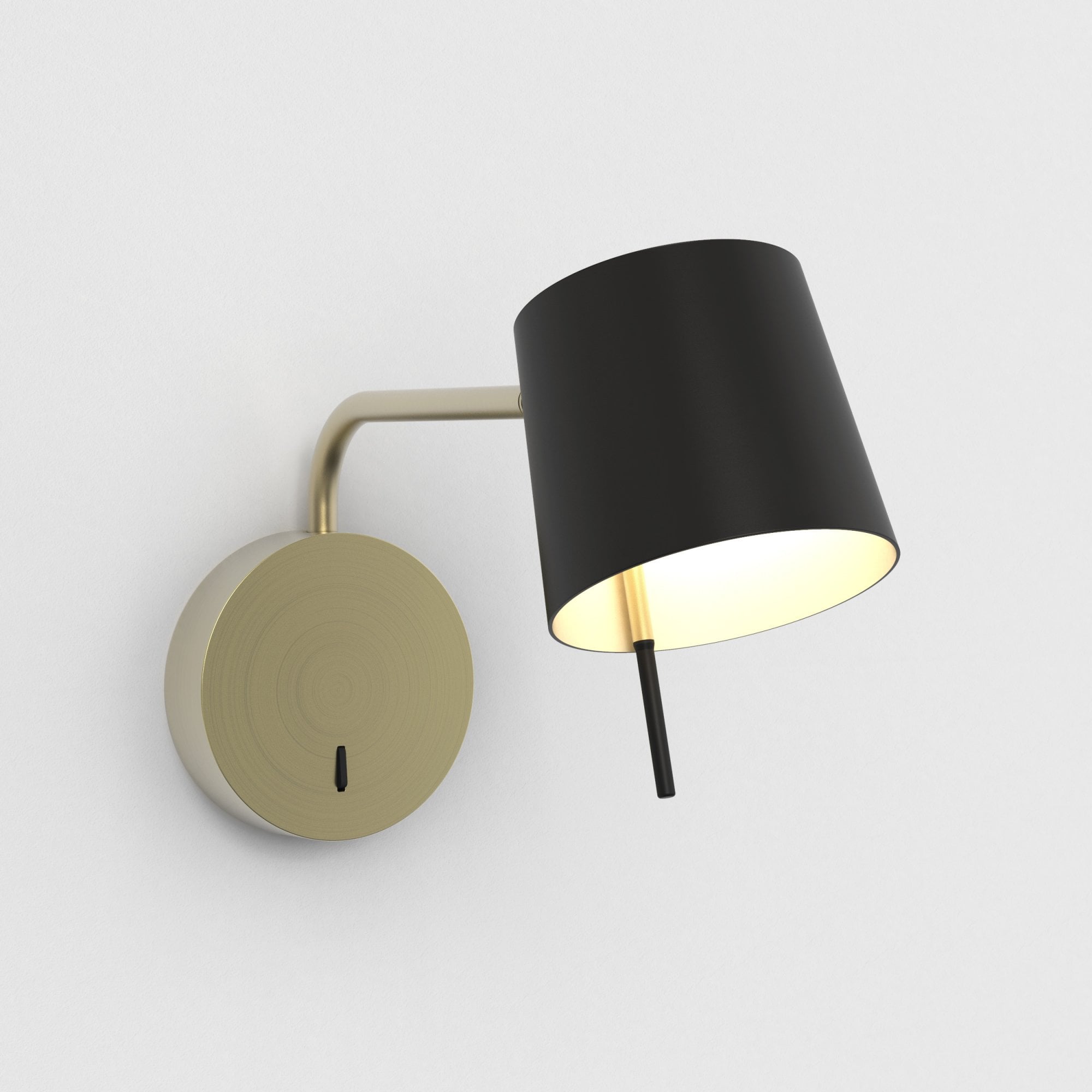 1444006 Miura Swing Arm LED Wall Light Matt Gold