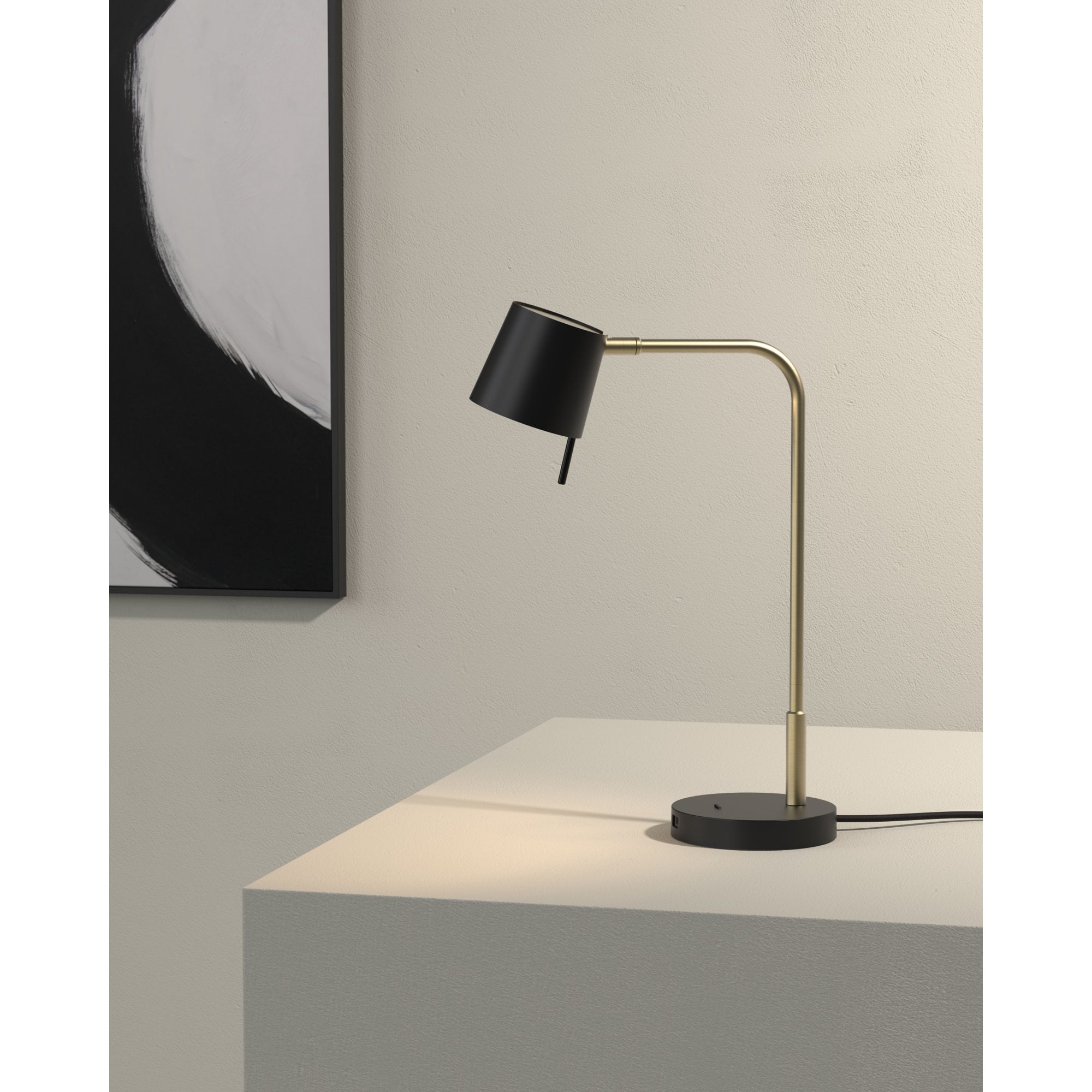 1444008 Miura Desk USB LED Table Light Matt Gold