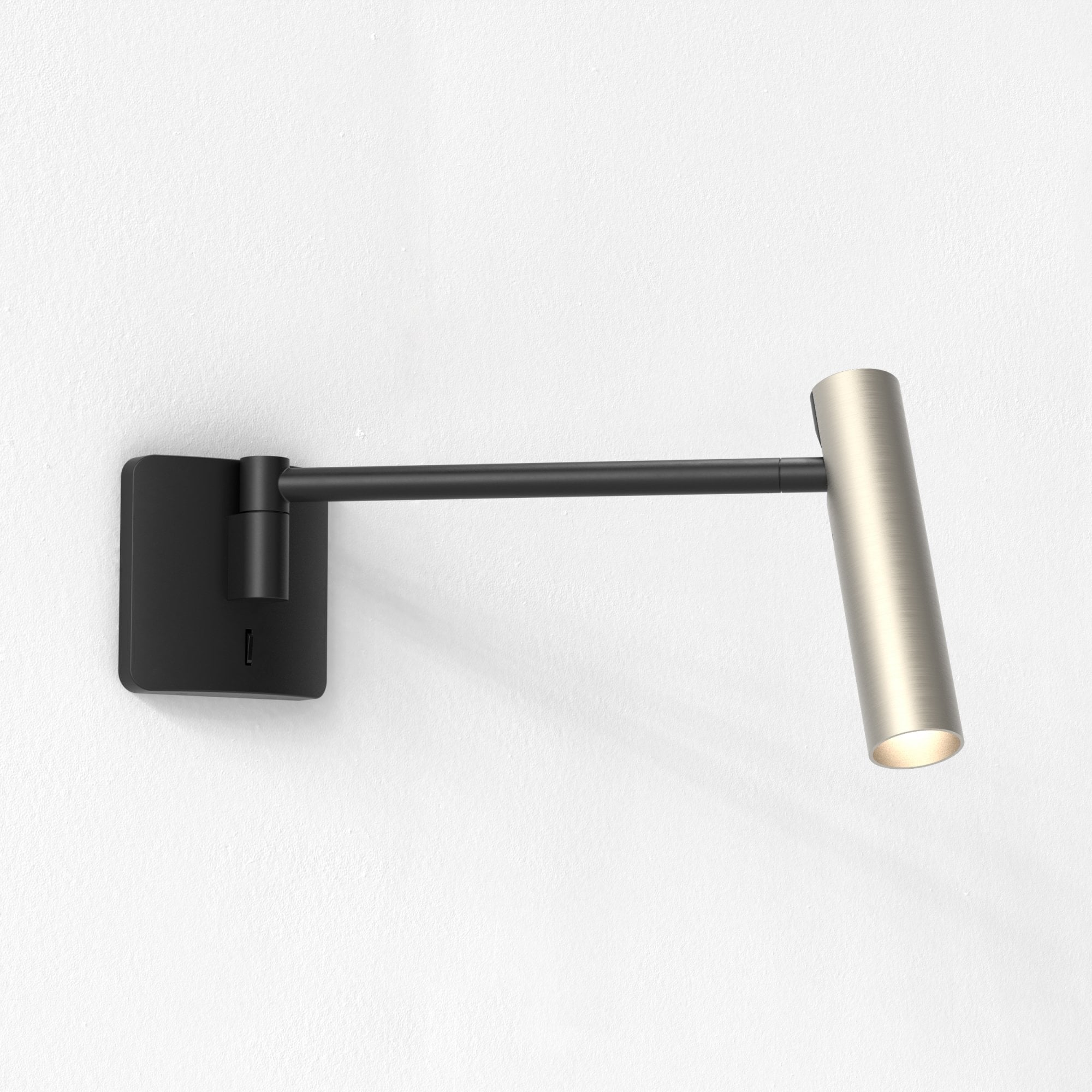 1457004 Leda Swing Arm Reading Light Matt Black