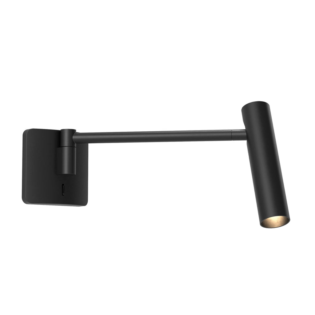 1457004 Leda Swing Arm Reading Light Matt Black