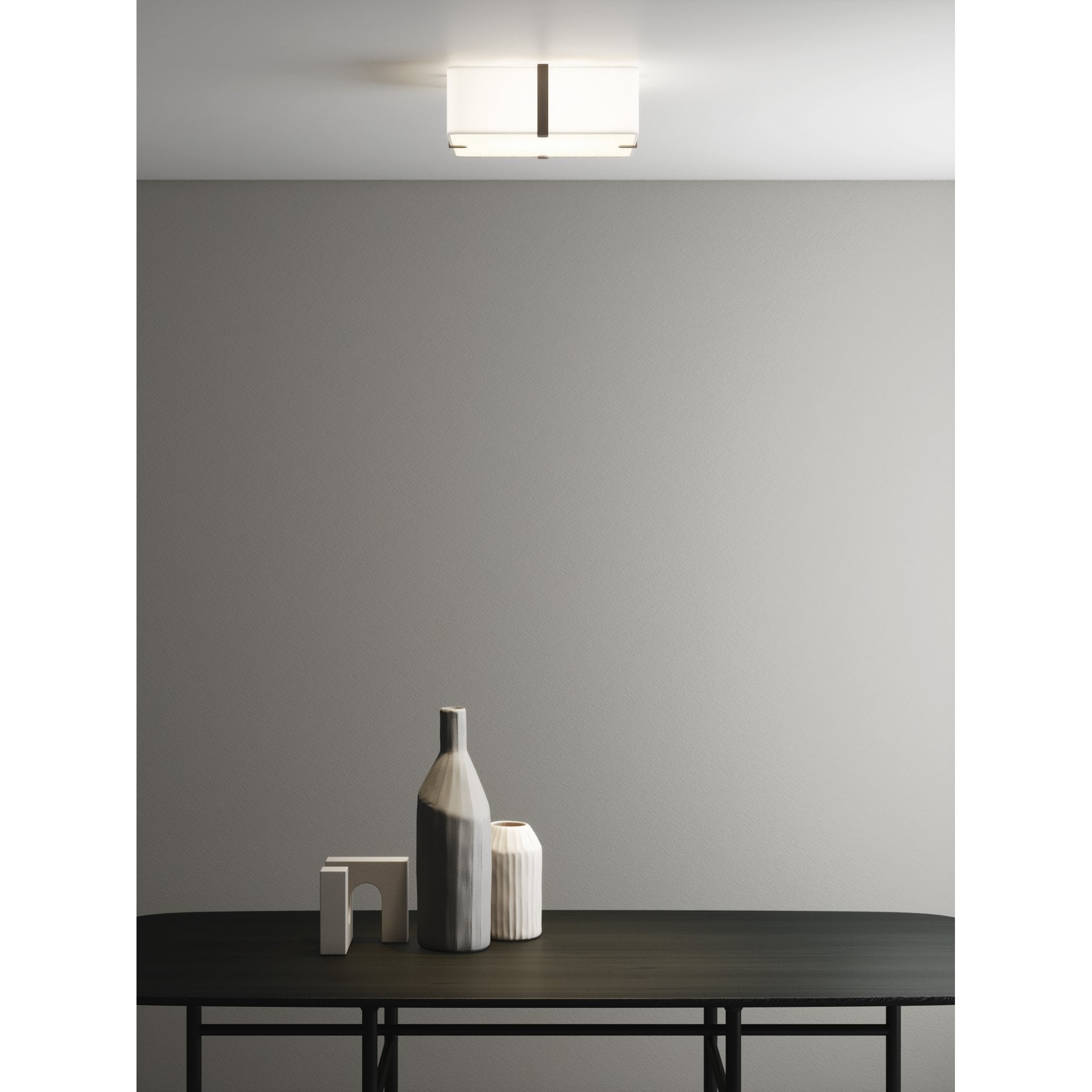 1462001 Ceiling Base 290 2 Light Ceiling Light Matt White