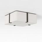 1462001 Ceiling Base 290 2 Light Ceiling Light Matt White