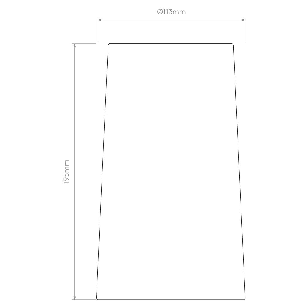 5018001 Cone 195 Shade White