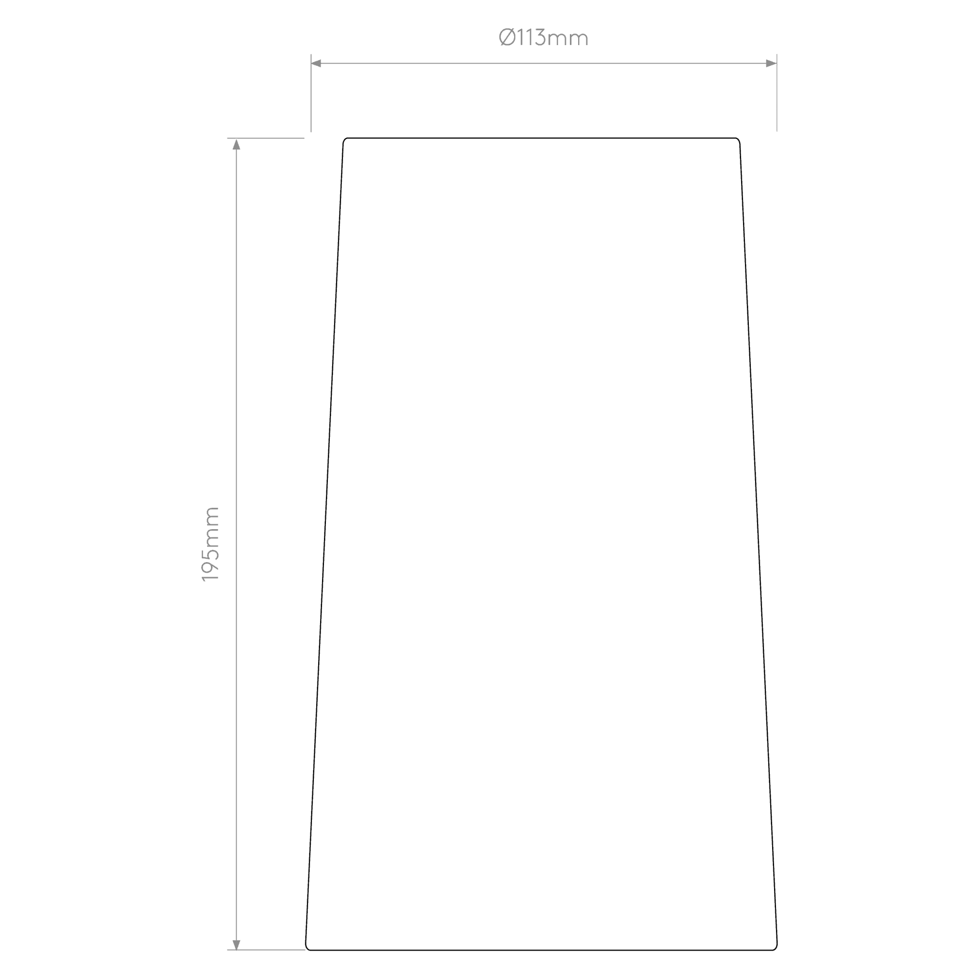 5018001 Cone 195 Shade White
