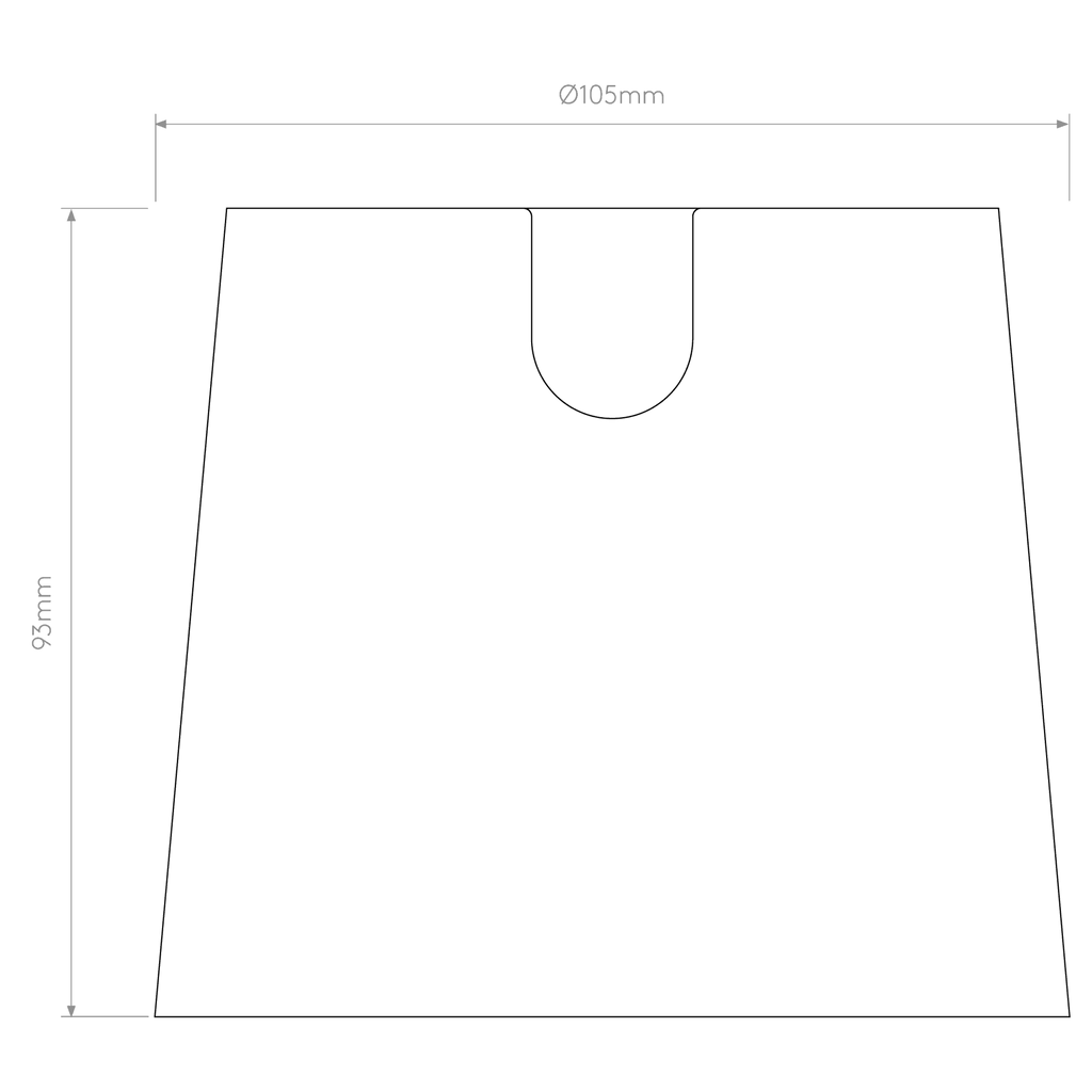 5018053 Cone 105 Shade Matt Nickel