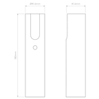 5040004 Leda Round Shade Matt Black