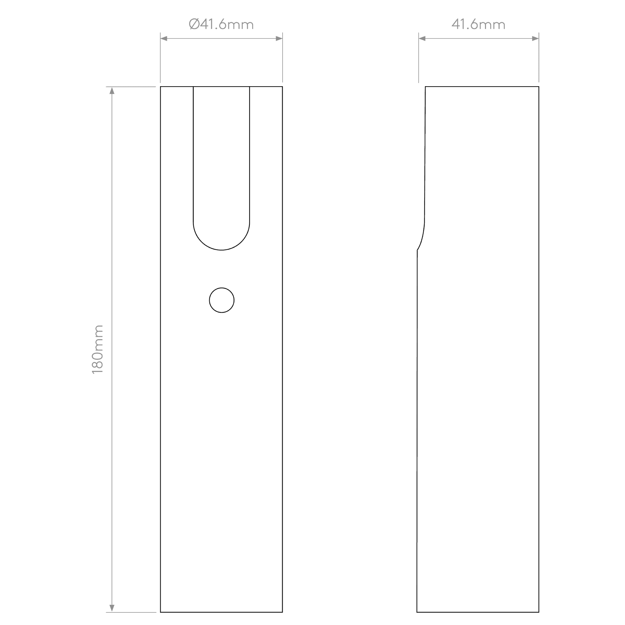 5040004 Leda Round Shade Matt Black
