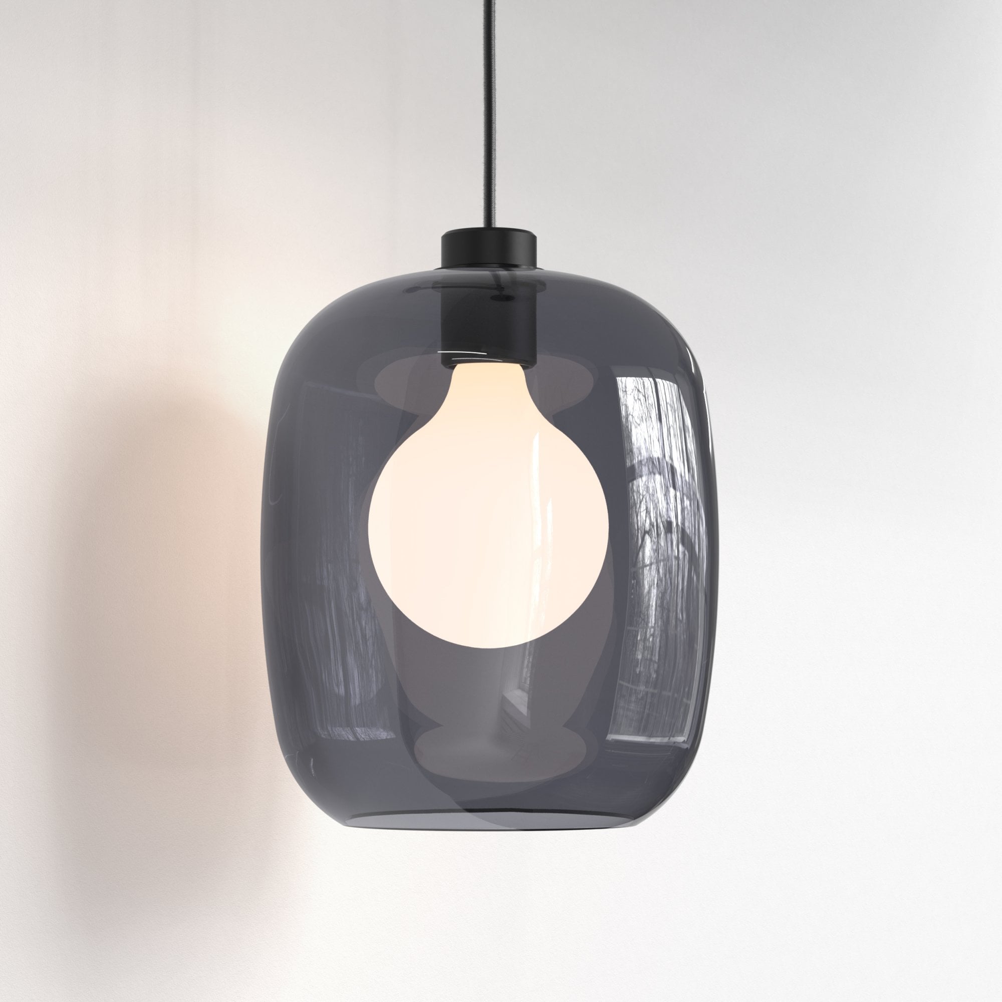 5041002 Curve Glass 285 Shade Dark Smoke