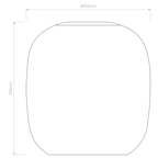 5041003 Curve Glass 220 Shade Clear