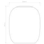 5041004 Curve Glass 285 Shade Clear