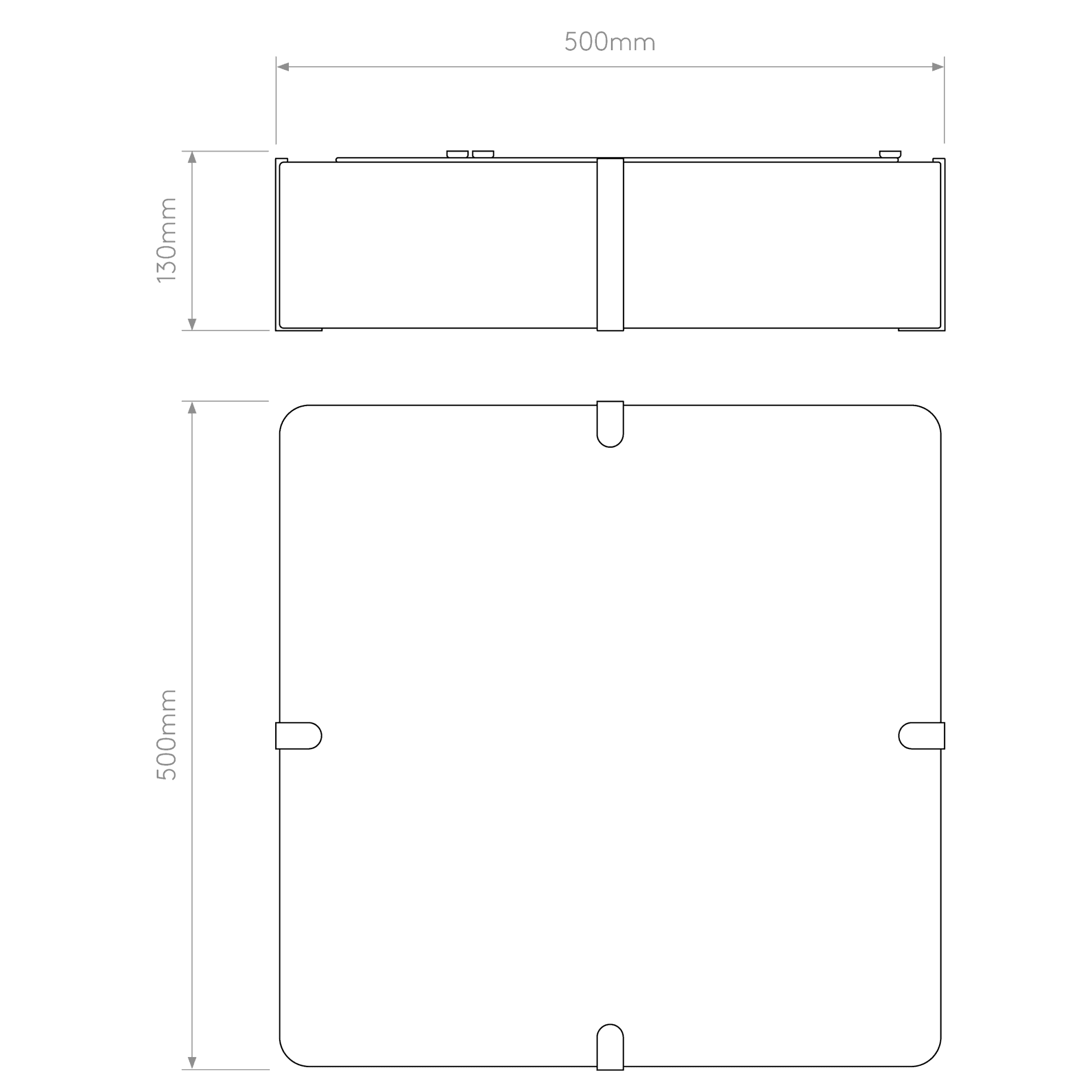 5042010 Elba Square 500 Shade Putty
