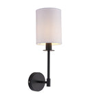 101660 Sancerre Wall Light Black & White Shade