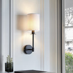 101660 Sancerre Wall Light Black & White Shade