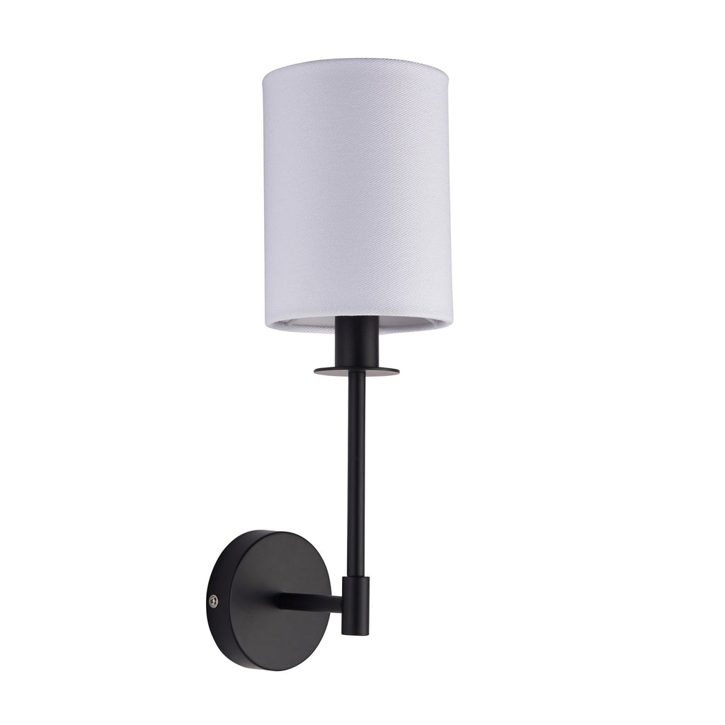 101660 Sancerre Wall Light Black & White Shade