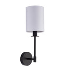 101660 Sancerre Wall Light Black & White Shade