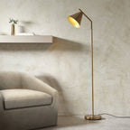 102369 Cape Task Floor Lamp Antique Brass