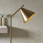 102369 Cape Task Floor Lamp Antique Brass