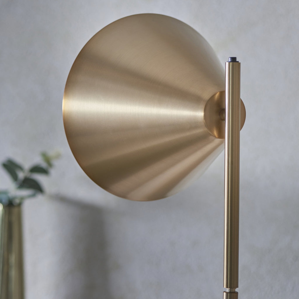 102369 Cape Task Floor Lamp Antique Brass