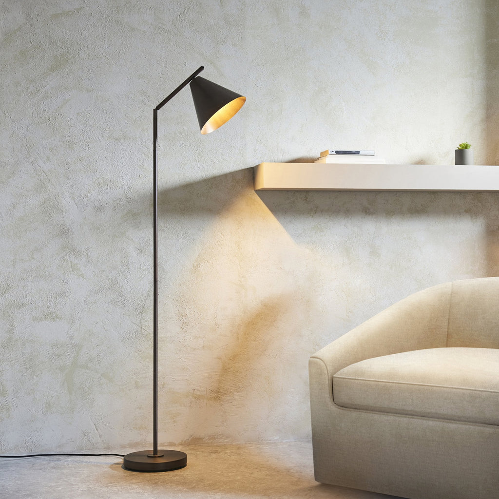 102895 Cape Task Floor Lamp Antique Bronze