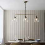 103014 Hansen 3 Light Linear Pendant Antique Brass